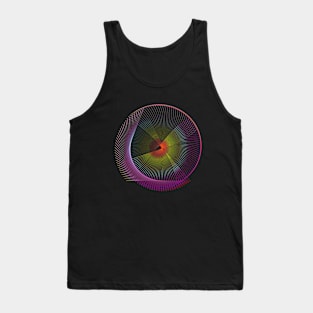 Galaxy spaceship lineart geometric Tank Top